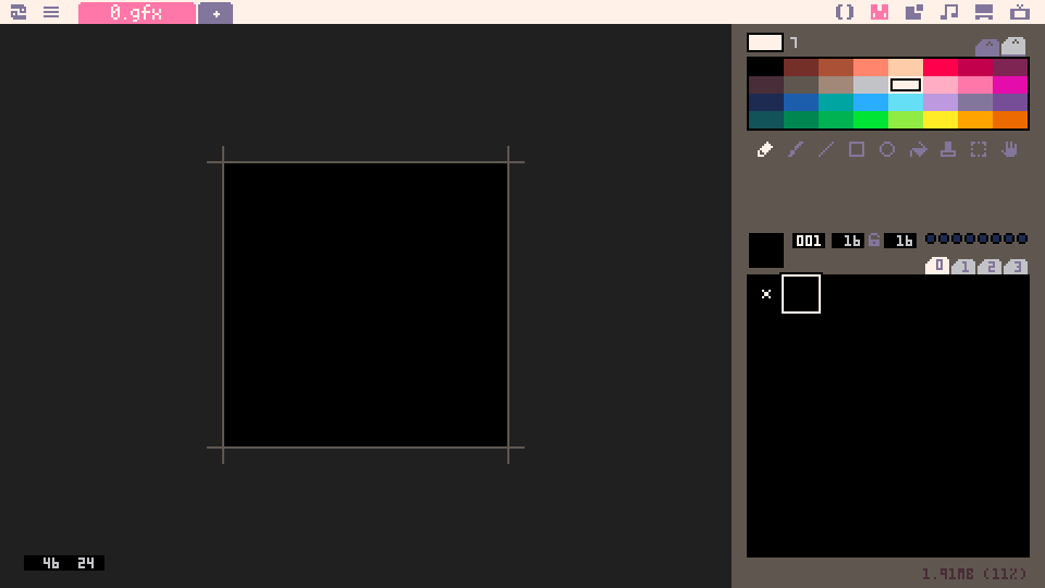 Picotron sprite editor